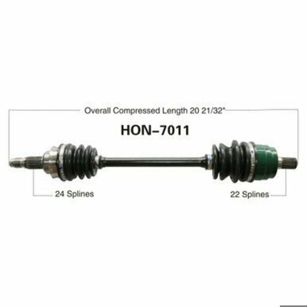 Wide Open OE Replacement CV Axle for HONDA REAR TRX650 4TRAX RINCON HON-7011